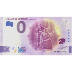 0 Euro Souvenir Biljet Johannes Vermeer De liefdesbrief